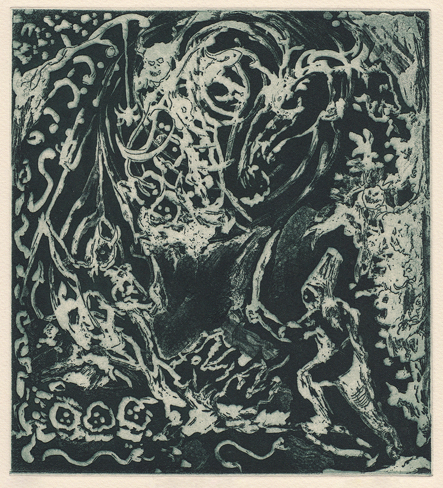 'The Devil's Lair' Etching by Oliver McConnie