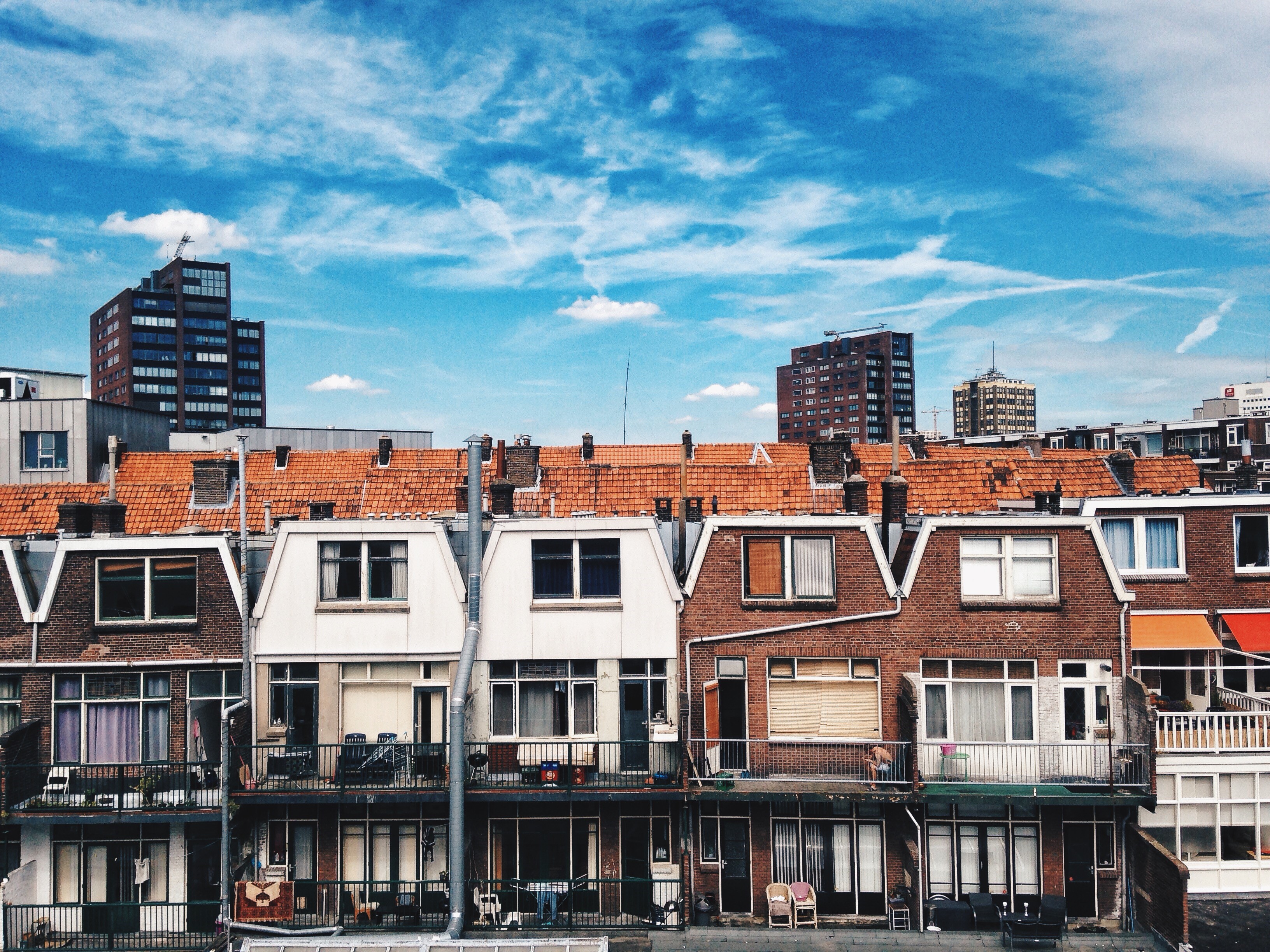 View from Anna's window in Rotterdam