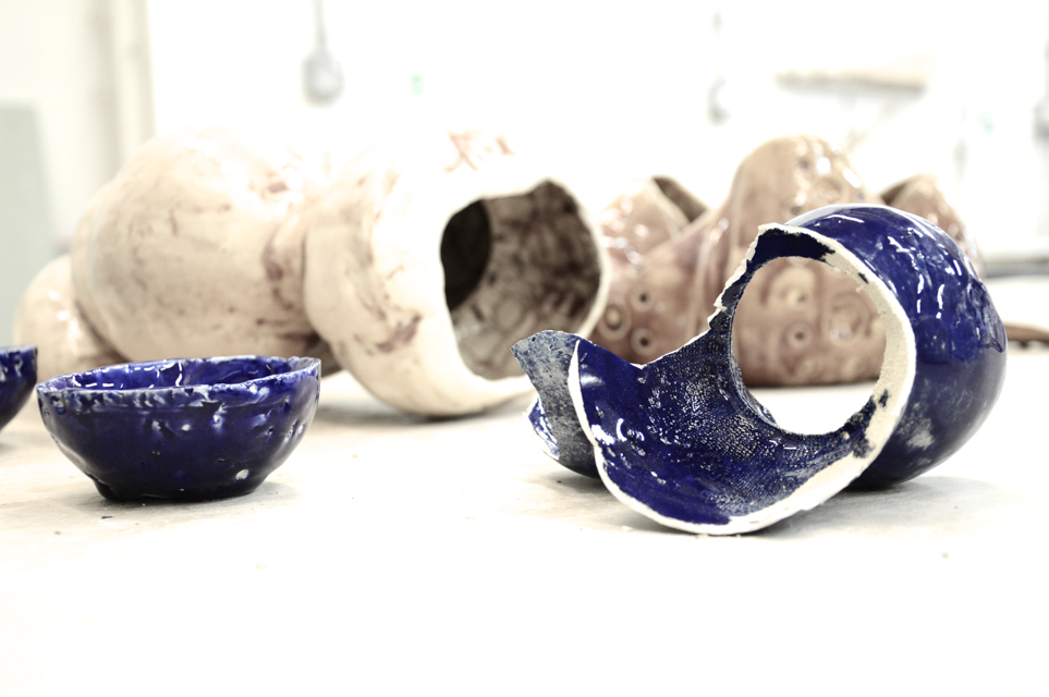 Fibreclay work by Marta Terruzzi