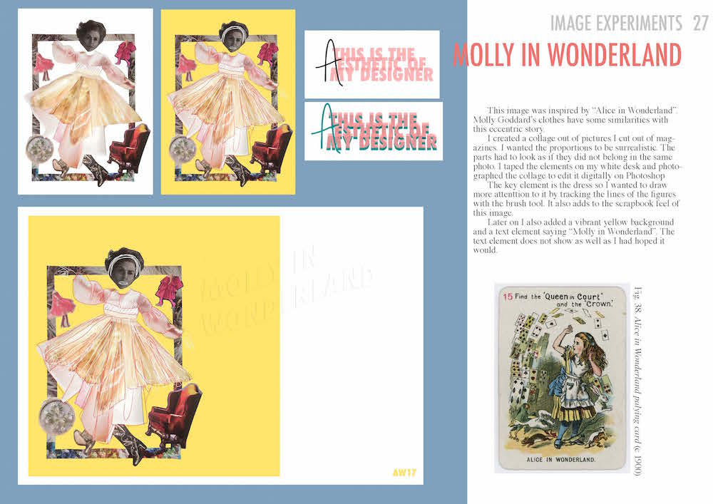 BA (Hons) Creative Direction for Fashion student Kaisa Kettunen.