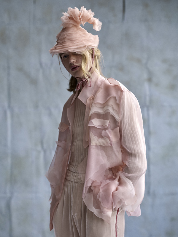 MA Menswear editorial shoot: Wentao Shi Cover Image: Michiel Meewis, Hair: Waka, Visage: Dora, Assistants: Christiana, Jay and Matteo