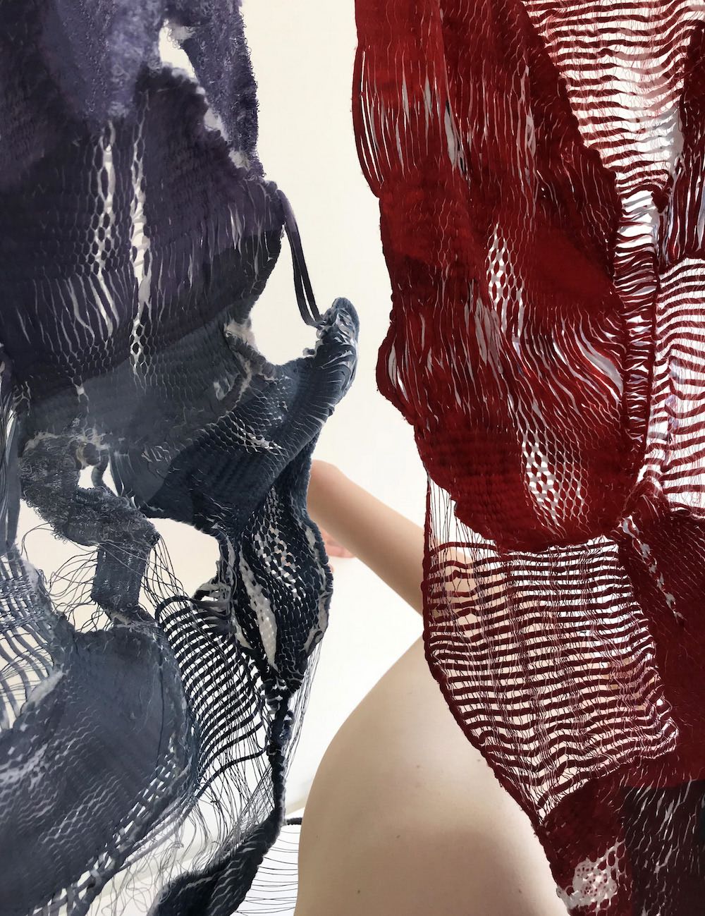 BA (Hons) Fashion Textiles Embroidery student Valia Kapeletzi for LCFBA18. 