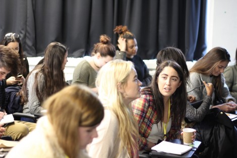 Students gather for press conference