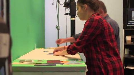 moving paper - animation