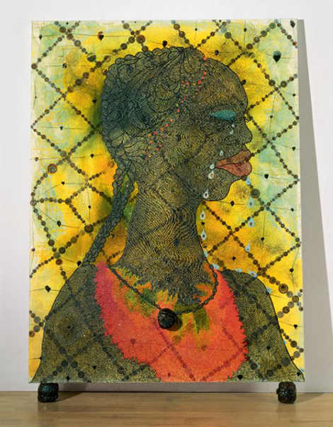 No Woman, No Cry 1998 by Chris Ofili. Image courtesy of Tate.
