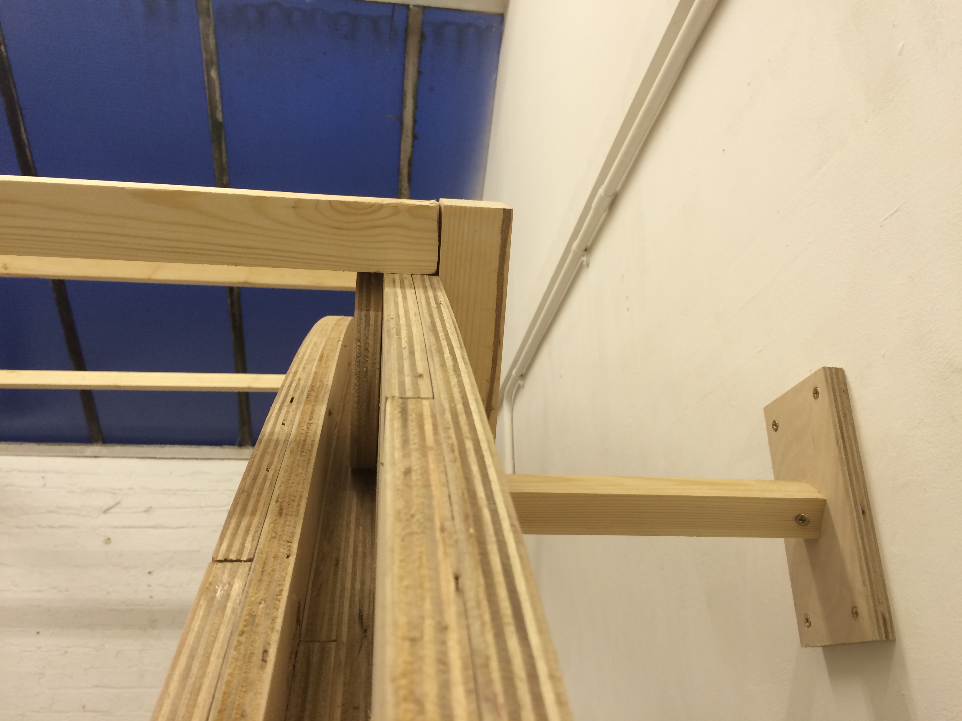 Detail of Queenie's final piece at her Vanguard Studio space