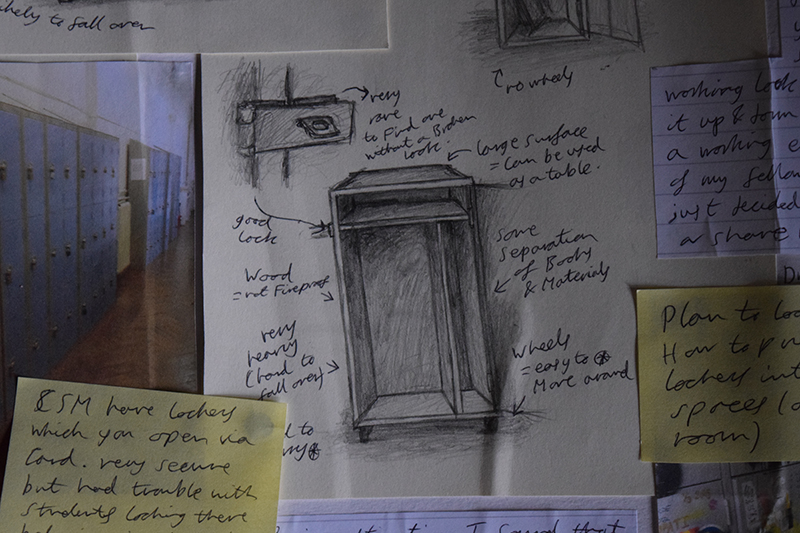 Dean's group - suggested piece of work, a locker