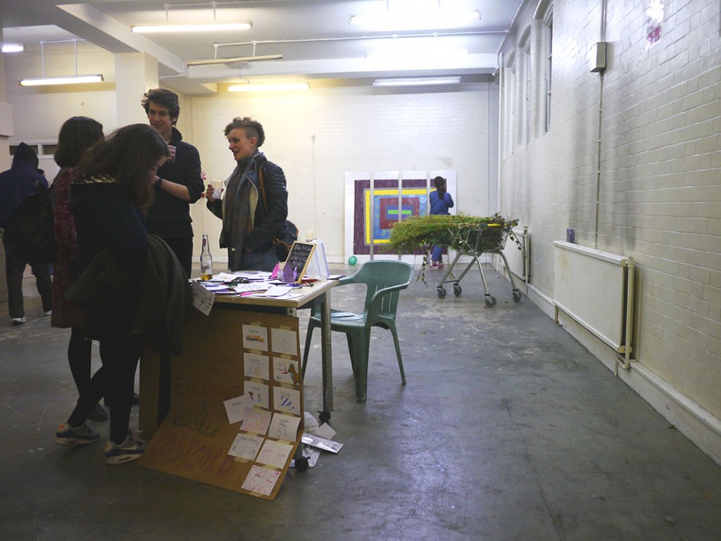 BA Drawing students external exhibition at Hotel Elephant