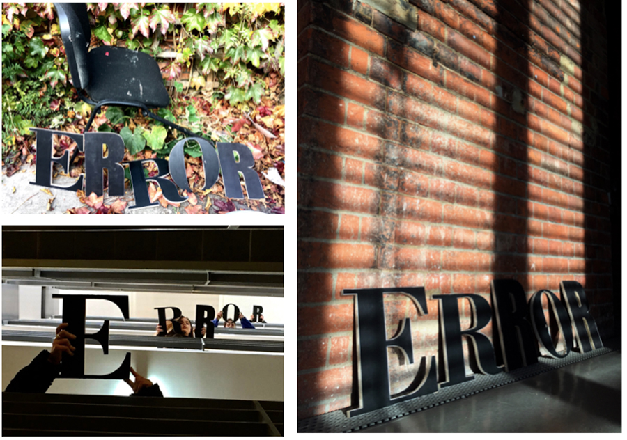 ERROR - Wood workshop in 3D Typography - Alexandra Bishop