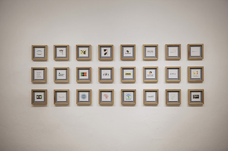 ogos of Non Profit Organisations working in Kenya (some of which are imaginary) : installation, silk screen, 80 x 230 x 5 cm each [6 of 24], 2010, ongoing, © Sam Hopkins