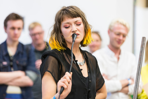 Eleanor Strong performing at Show One: Art
