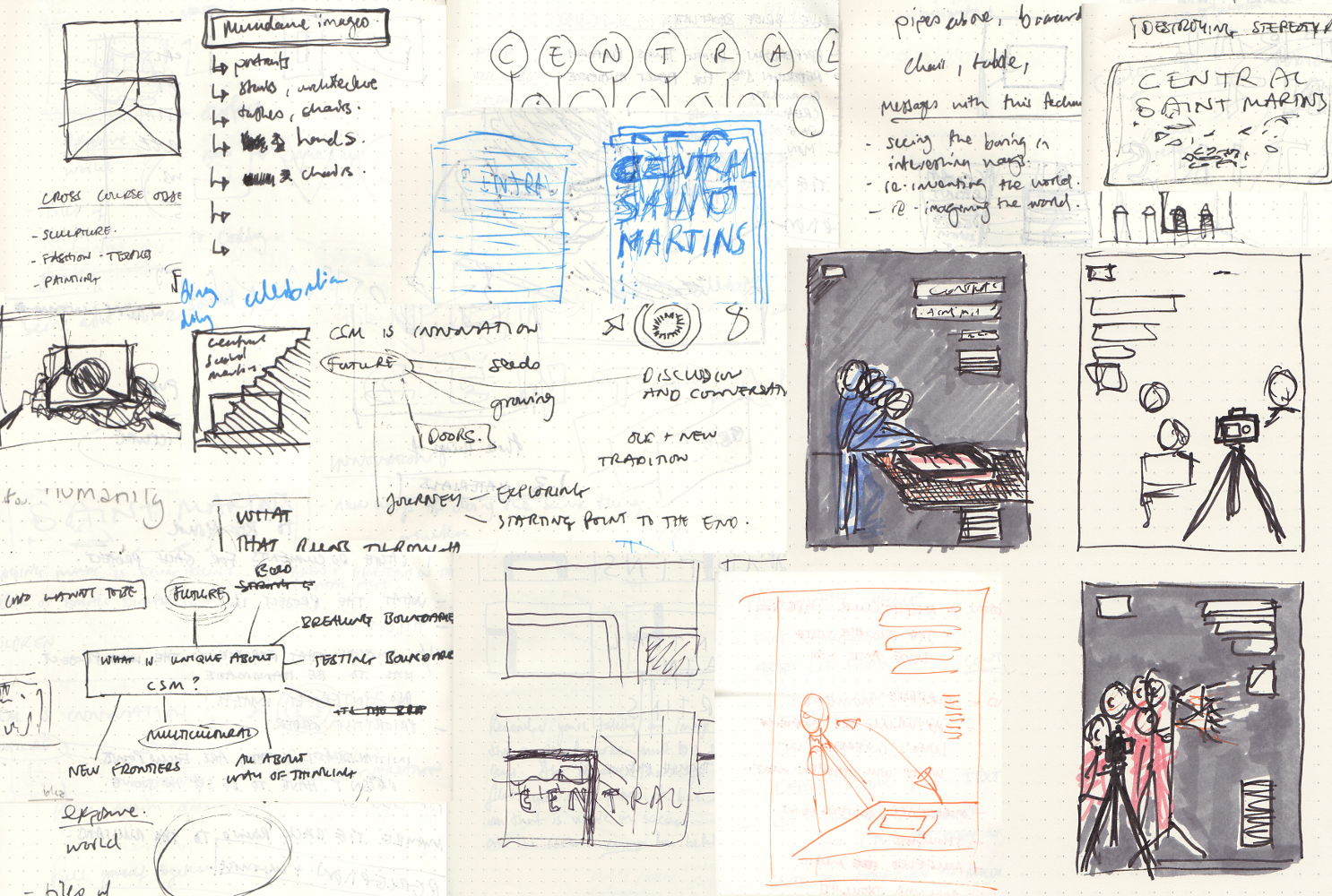 Stefan and Nikita's preliminary sketches.