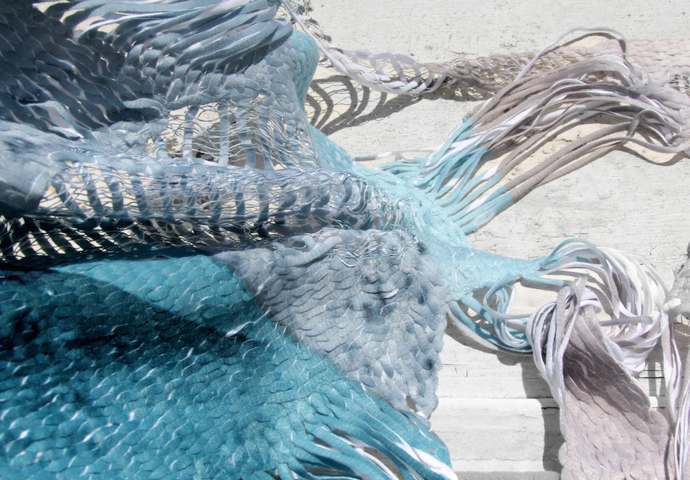 BA (Hons) Fashion Textiles Embroidery student Valia Kapeletzi for LCFBA18. 