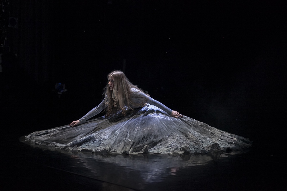 MA Costume Design for Performance student Crystal Baker-Manning at LCFMA17. Taken by Emmi Hyyppa.