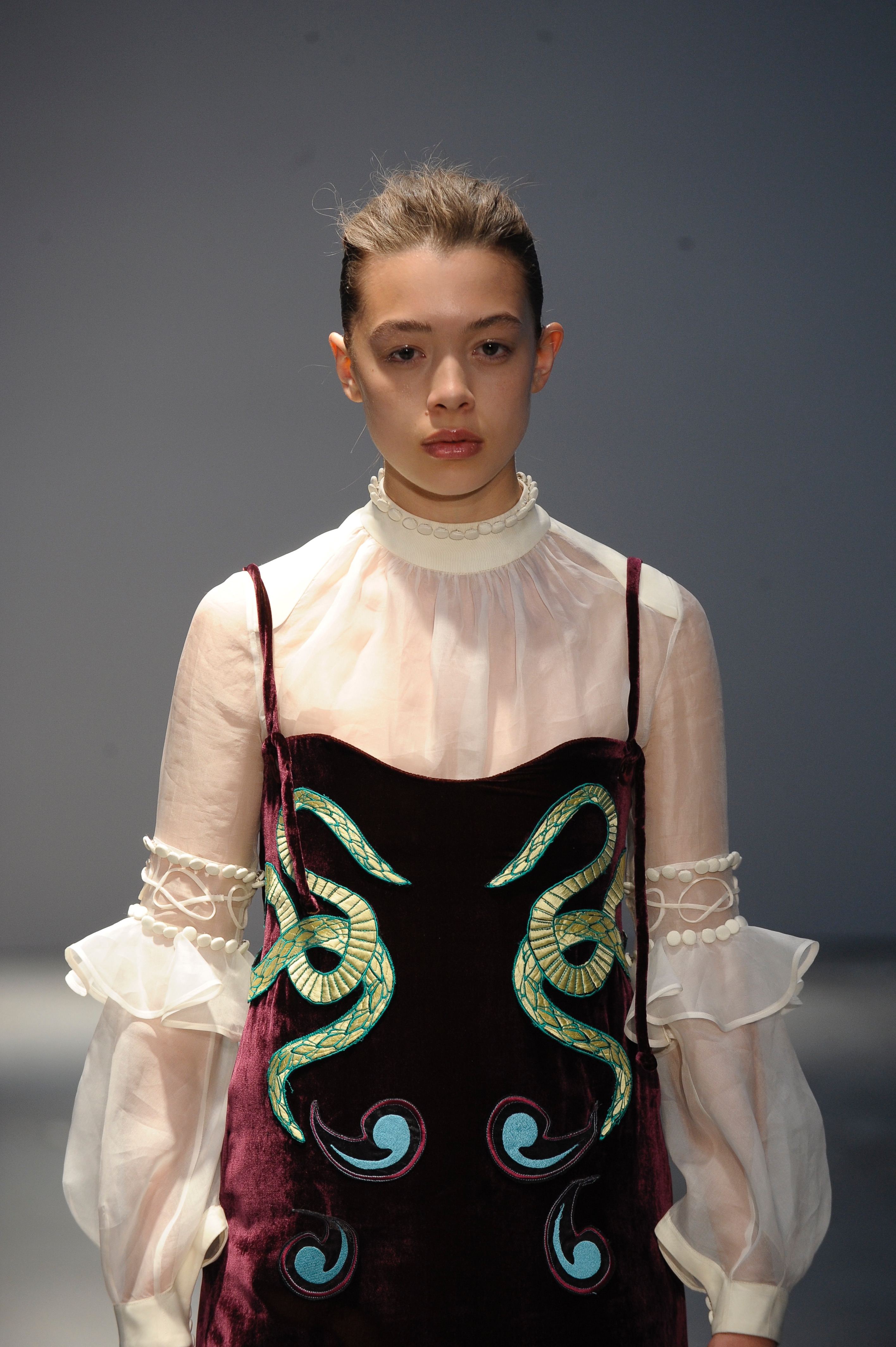 Jane Allcock (BA Fashion Design Technology: Womenswear). Photographer: Roger Dean