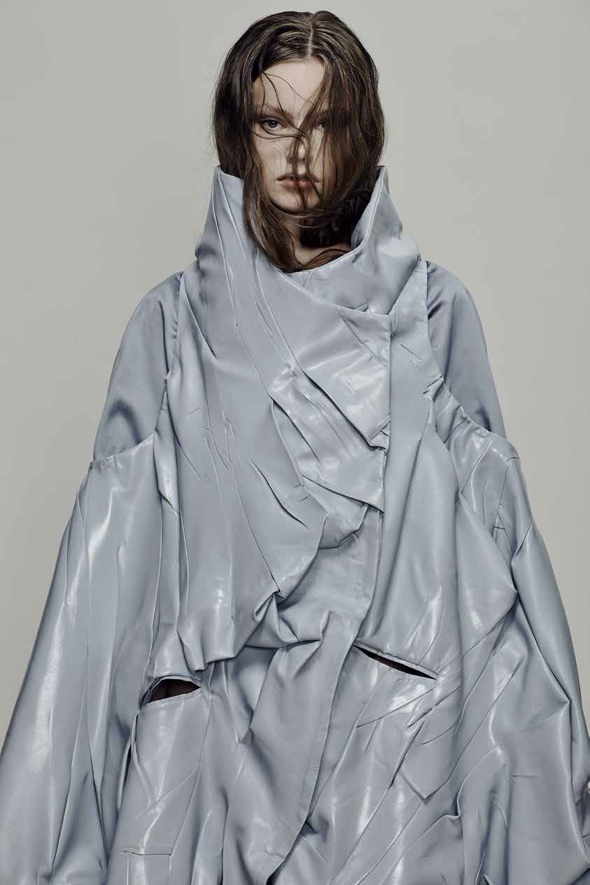 Womenswear by Gayane. Textiles by Beth. Jewellery by Yui. Photographer: James Rees, Creative Direction: Rob Phillips.