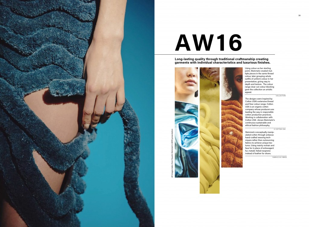 BA (Hons) Creative Direction for Fashion student Lea