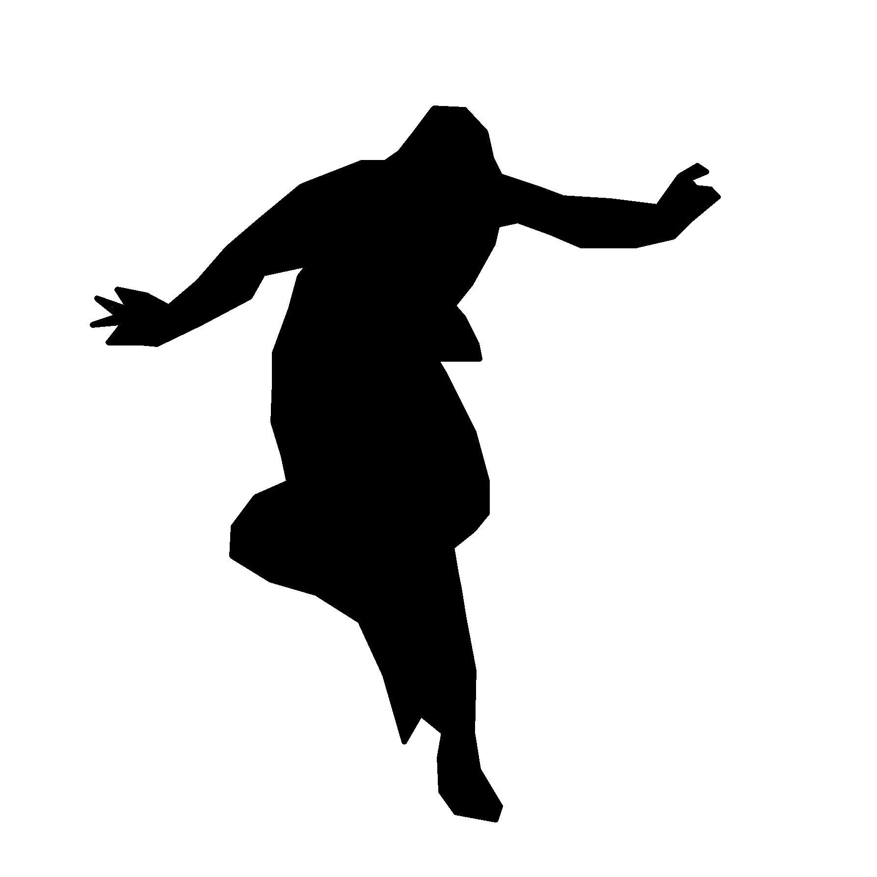 dancing silhouette