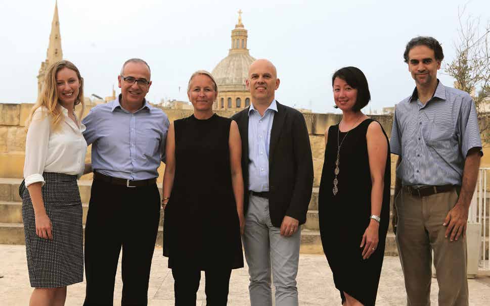 PeiChin Tay with other European design experts and partners in Malta