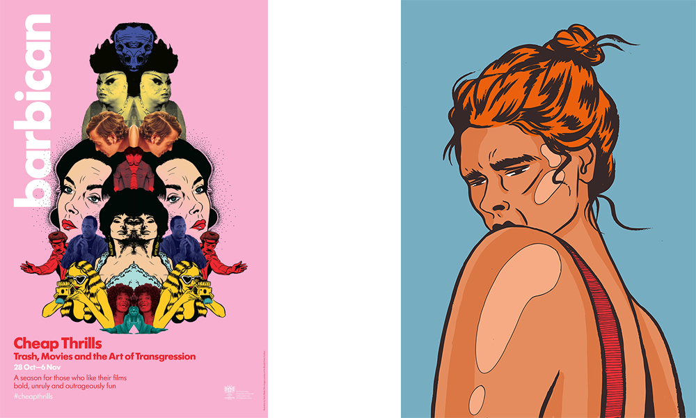 Verity work Cheap Thrills Poster and Cold Shoulder for the Barbican Cheap Thrills film season.