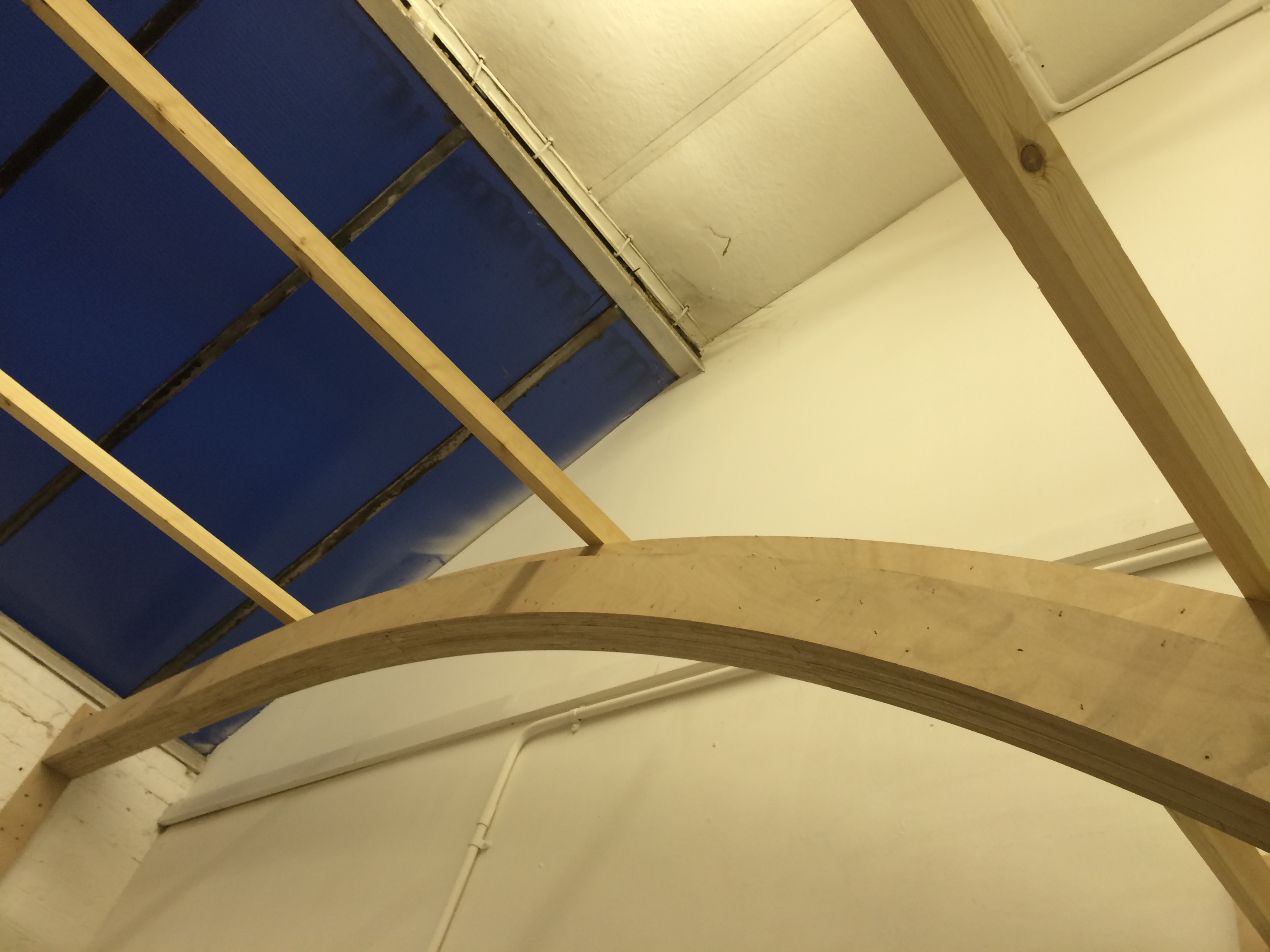 Detail of Queenie's final piece at her Vanguard Studio space