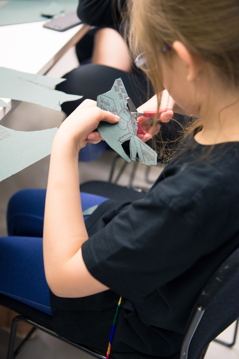 Cutting out shapes to use in photograms