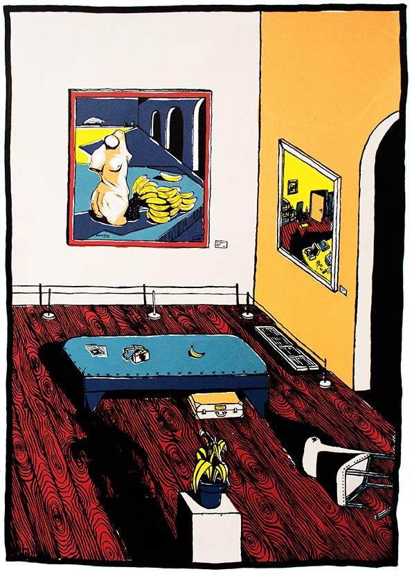 Screenprint by Alexander James Wood.