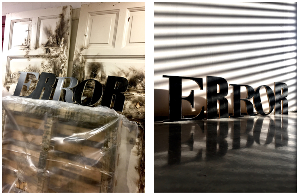 ERROR - Wood workshop in 3D Typography - Alexandra Bishop