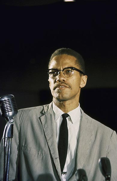 Malcolm X, 1964, photographed by Robert Parent. Photo: Robert Parent/Getty Images.