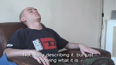 Still from Not Blacking Out Just Turning the Lights Off by James Richards, 2011. Courtesy the Artist.