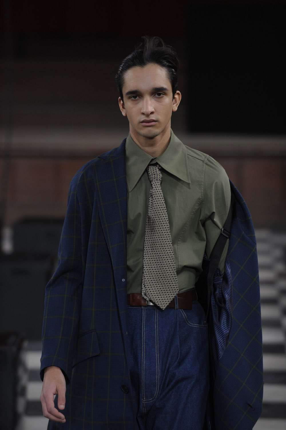 Sohyeon Park at LCFMA18 Menswear. Shot by Roger Dean.