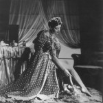 Painting on artificial stockings 1941.  LCF Archives 