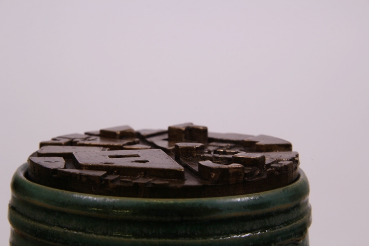 Closed up of Bank lid on Junction Vase