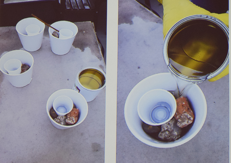 Estates group - making the flower pot ash tray