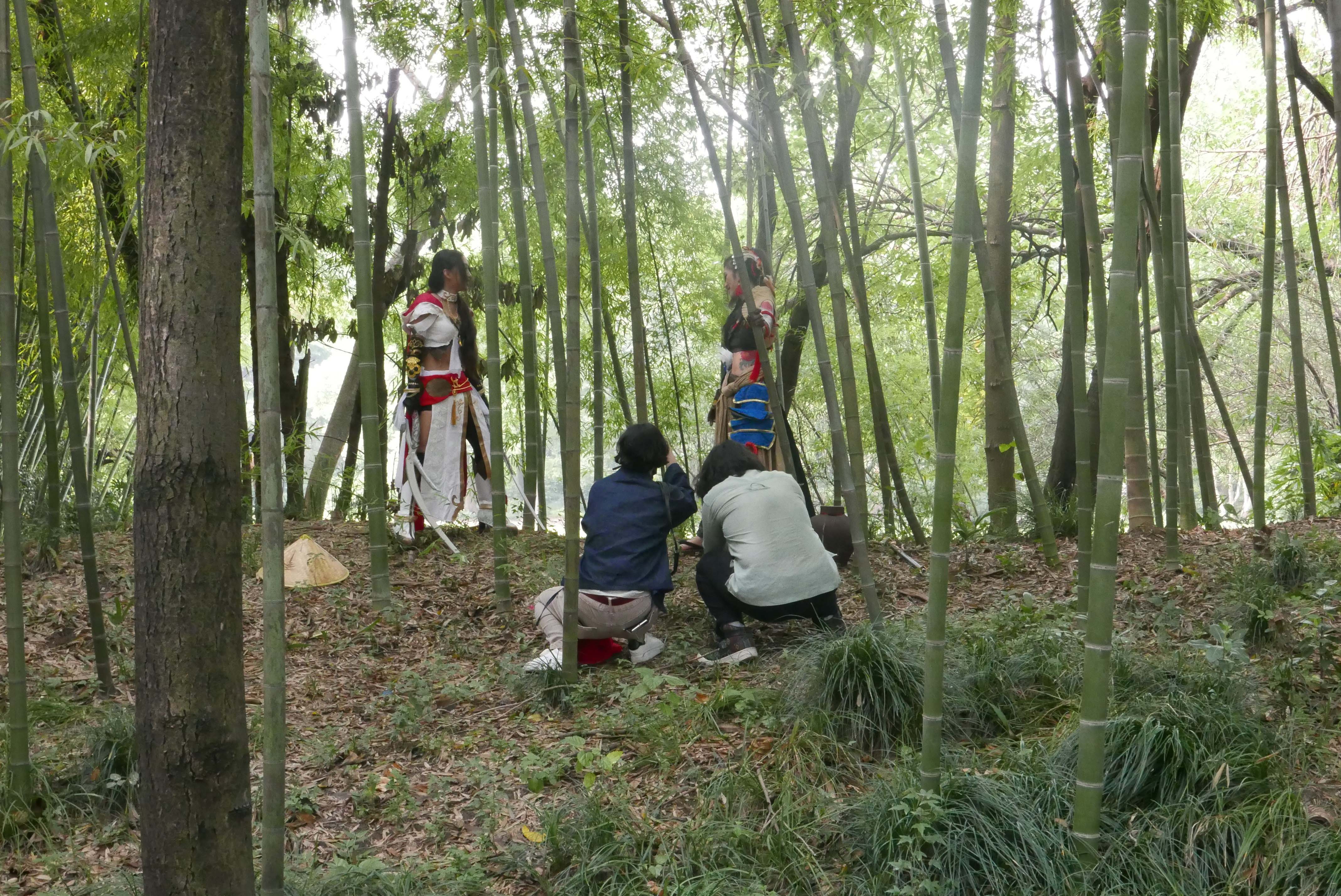 Cosplay photography at Shanghai Botanical Gardens, photo by Charles Britton