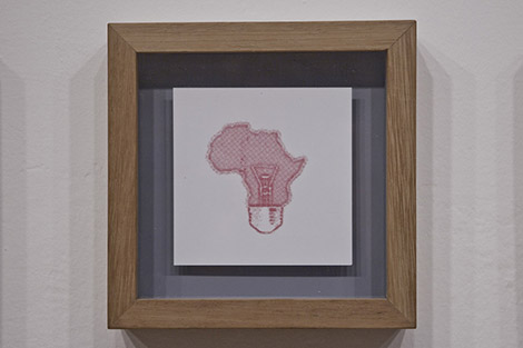 ogos of Non Profit Organisations working in Kenya (some of which are imaginary) : installation, silk screen, 80 x 230 x 5 cm each [1 of 24], 2010, ongoing, © Sam Hopkins