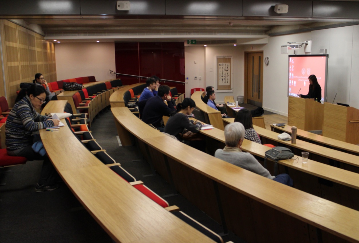 Chun-yu Liu presents at the International History of East Asia Seminar at the University of Oxford