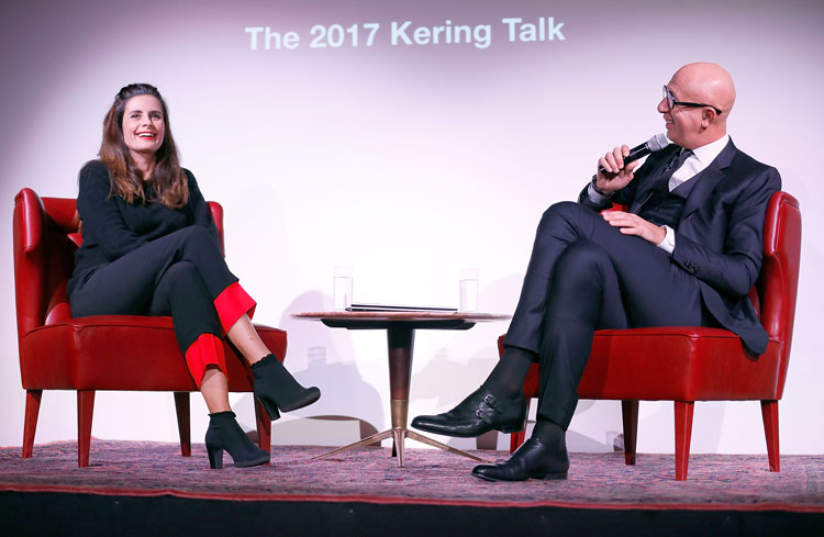 Livia Firth with Marco Bizzarri
