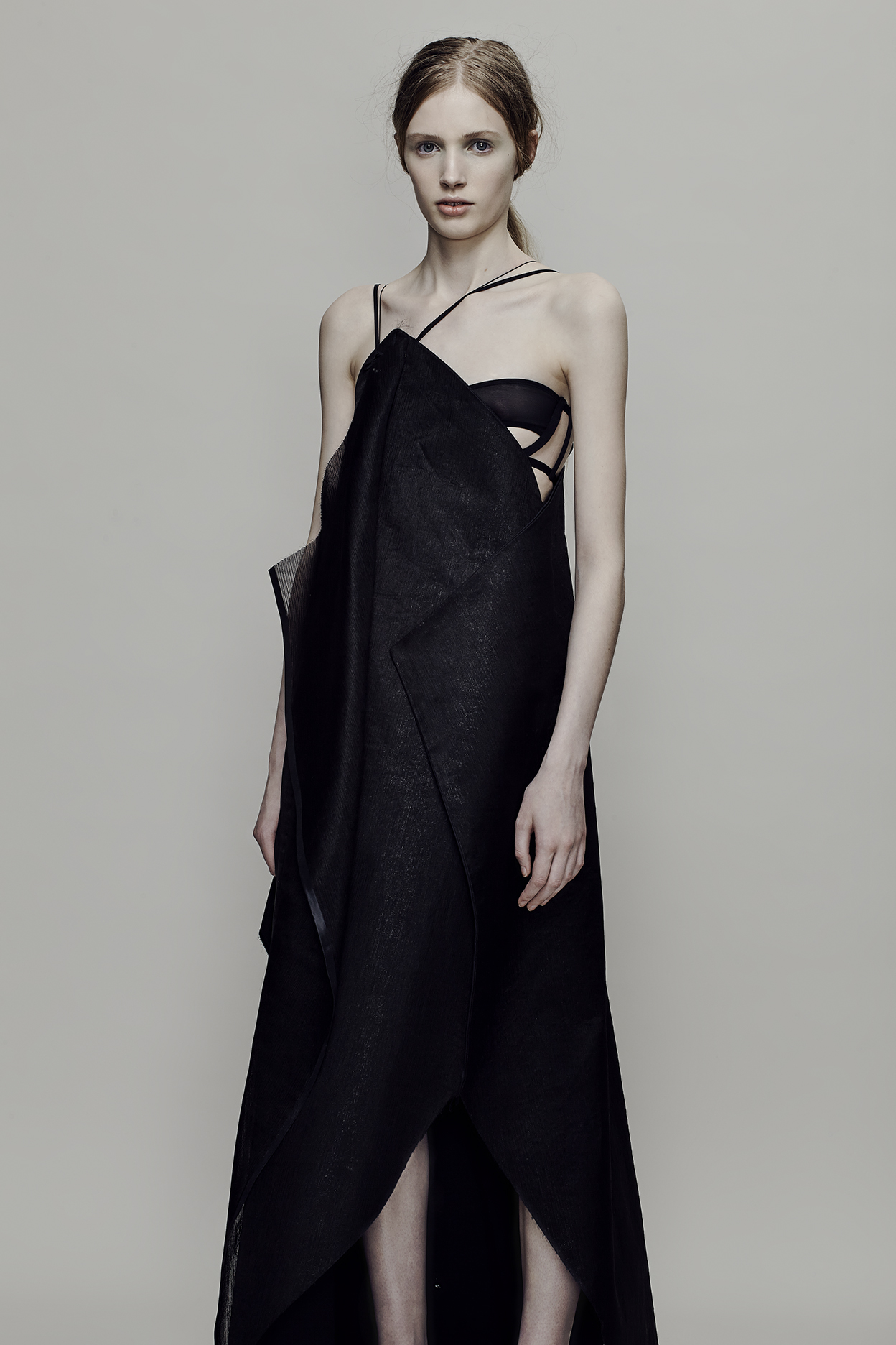 Hyone Chi (BA Fashion Design Technology: Womenswear), Flora Murray (BA Fashion Contour). Photographer: James Rees, Creative Direction: Rob Phillips, Hair: Ezana Ové, Beauty: Kirsty Gaston