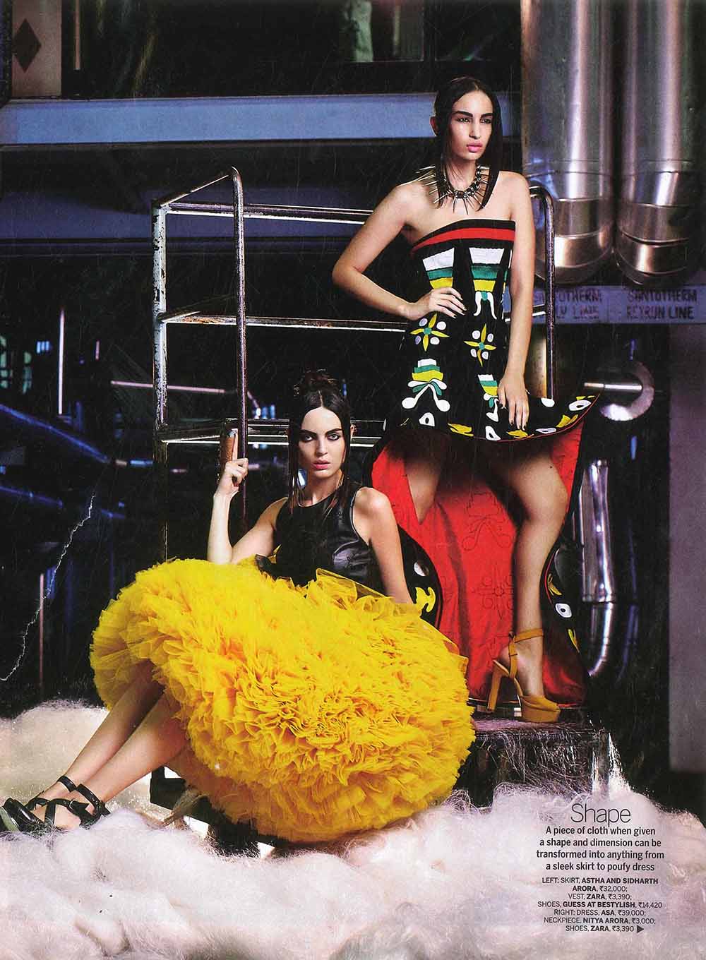 MA Fashion Media Production student Saloni Dahake helped style for Femina Magazine.