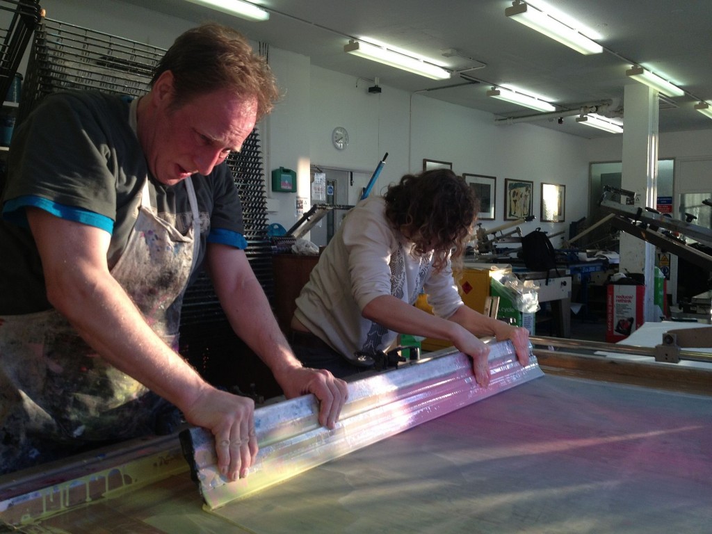 Ewelina Skowronska at Camberwell printing studios