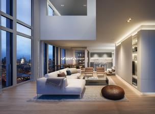 Southbank Tower interior showing bespoke living environments