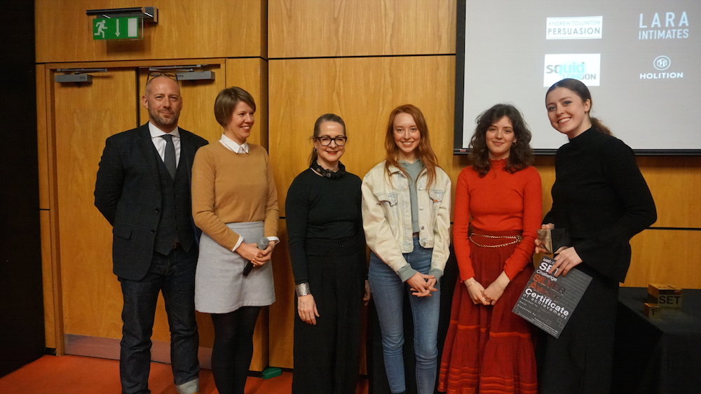 BA (Hons) Fashion Contour student Kristina Kuiken was awarded 2nd Prize for her presentation of Podium.