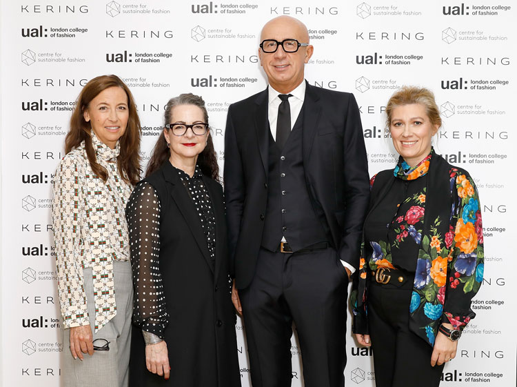 Kering's Marie Claire-Daveu and Beatrice Lazat with Marco Bizzarri and Professor Frances Corner
