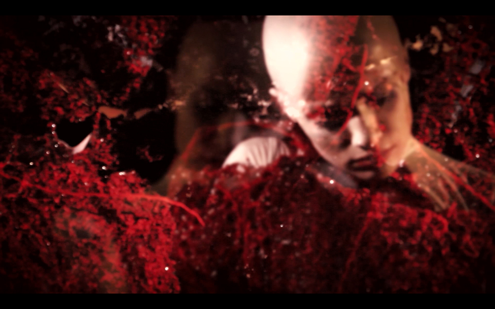 MA Costume Design for Performance student Daphne Karstens and Alex Marshall collaborated on MARIE. Here's a still from the video. 