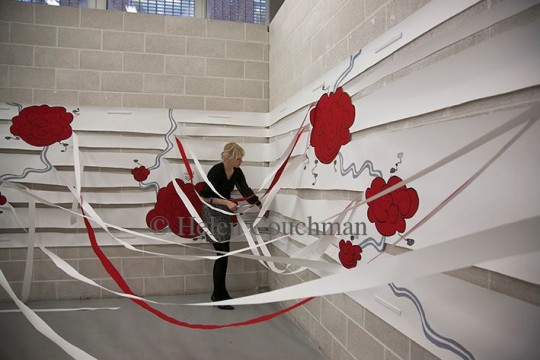 Crossing Corners, installation by Helen Couchman 