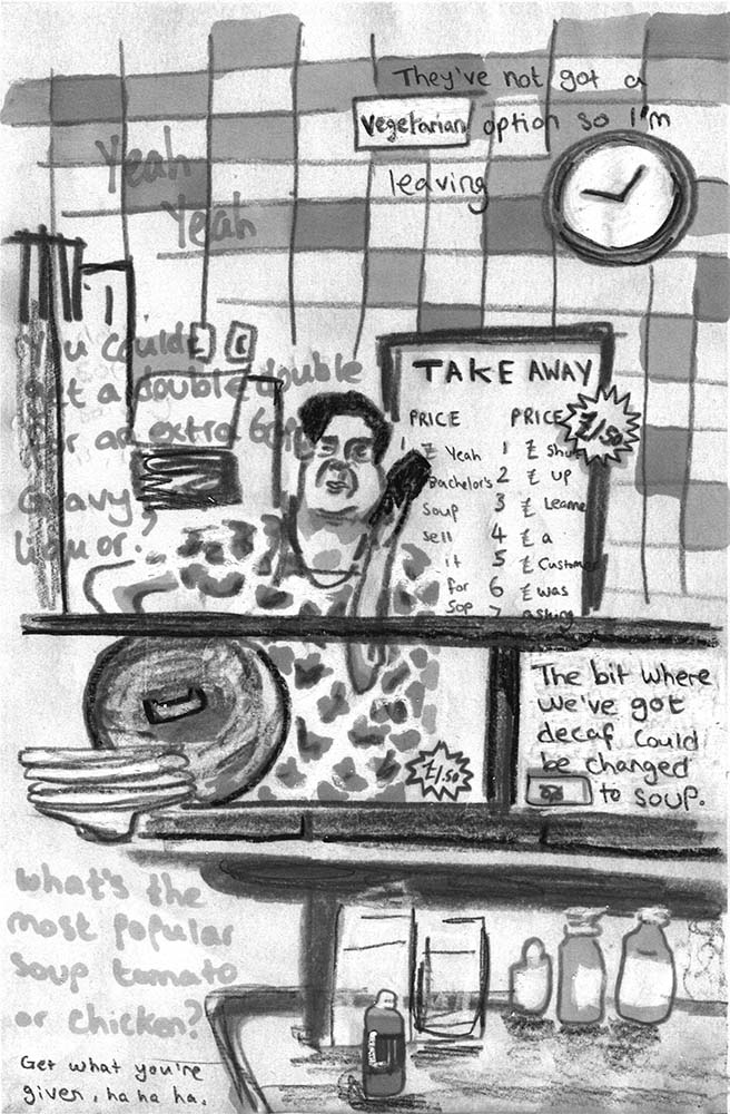 Charlotte Reeve, Pen, pencil and pencil crayon