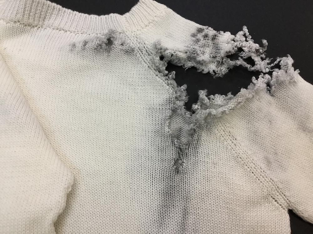 Detail of work by Antonia McDonald, MA Textile Design 2017.