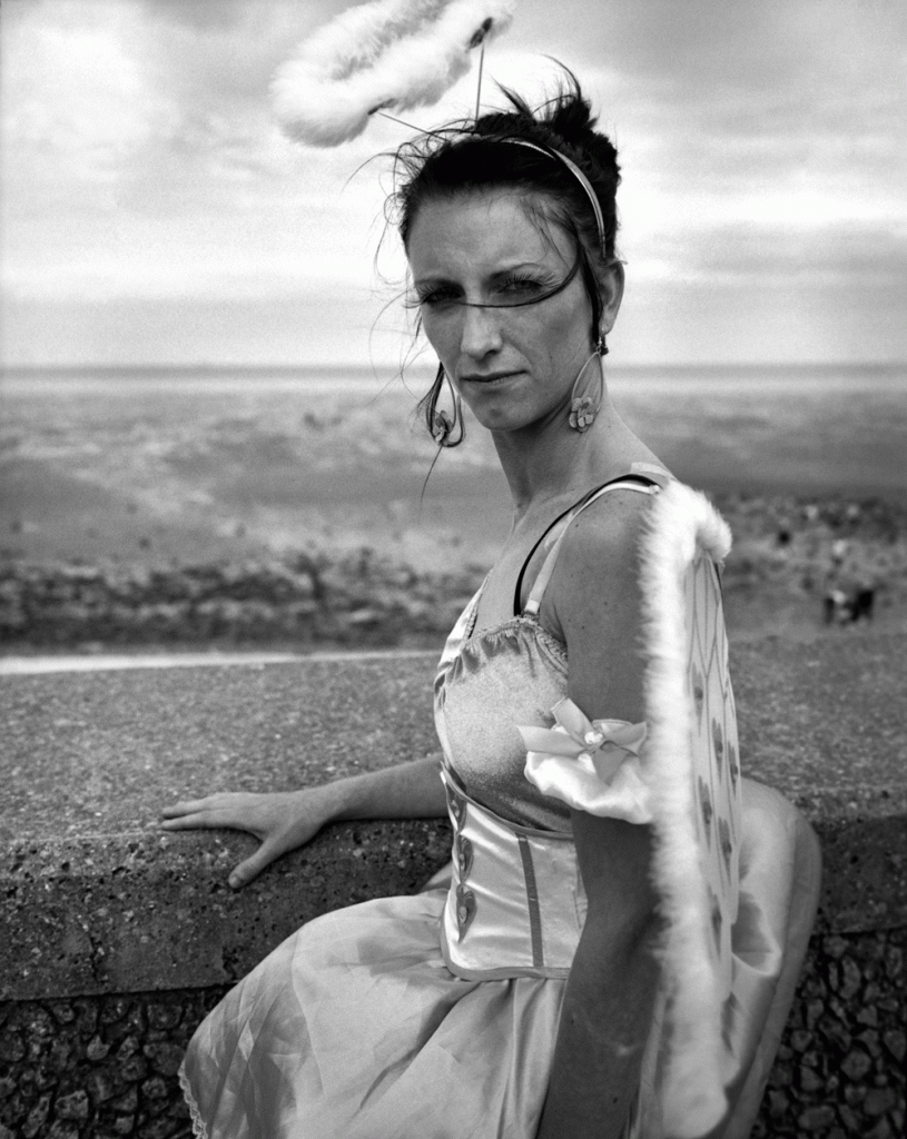 Sheila Rock, ‘Angel on the Beach’, silver gelatin print. Photograph © Sheila Rock Photography
