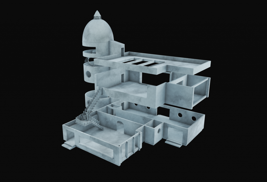 Final Freyron Studio render, Cinema 4D and Sketchup